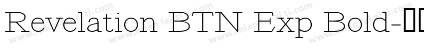Revelation BTN Exp Bold字体转换